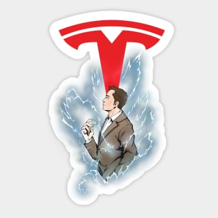 Elon Musk Tesla Spark Sticker